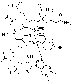 structure of CAS# 13422-55-4, Mecobalamin;Methyl-5,6-dimethylbenzimidazolylcobalamin; Vitamin B12