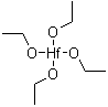 Hafnium tetraethoxide molecular structure (CAS 13428-80-3)