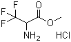 structure of CAS# 134297-36-2, 3,3,3-Trifluoroalanine methyl ester hydrochloride;Methyl 3,3,3-trifluoroalaninate hydrochloride