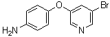 4-[(5-Bromo-3-pyridinyl)oxy]benzenamine molecular structure (CAS 1344036-38-9)