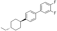 structure of CAS# 134412-18-3, 4'-(trans-4-Ethylcyclohexyl)-3,4-difluoro-1,1'-biphenyl;2-HBB(F)-F; BCH-2F.F