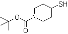 tert-Butyl 4-mercaptopiperidine-1-carboxylate molecular structure (CAS 134464-79-2)