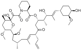 结构式 CAS# 134590-88-8, 异-他克莫司