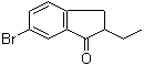 6-溴-2-乙基-2,3-二氢-1H-茚-1-酮分子结构 (CAS 1346005-14-8)