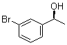 structure of CAS# 134615-22-8, (S)-1-(3-Bromophenyl)ethanol;(-)-1-(3-Bromophenyl)ethanol; (alphaS)-3-Bromo-alpha-methylbenzenemethanol