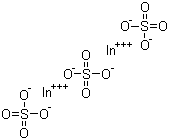 结构式 CAS# 13464-82-9, 硫酸铟
