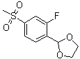 2-[2-Fluoro-4-(methylsulfonyl)phenyl]-1,3-dioxolane molecular structure (CAS 1346597-53-2)