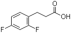 结构式 CAS# 134672-70-1, 3-(2,4-二氟苯基)丙酸