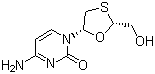 结构式 CAS# 134678-17-4, 拉米夫定; 拉米呋啶; (2R-顺式)-4-氨基-1-(2-羟甲基-1,3-氧硫杂环戊-5-基)-1H-嘧啶-2-酮