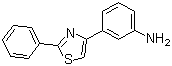 结构式 CAS# 134812-32-1, 3-(2-苯基噻唑-4-基)苯胺
