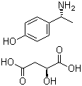 structure of CAS# 134855-89-3, (R)-4-(1-Aminoethyl)phenol (S)-hydroxybutanedioate salt