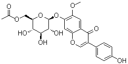 6''-O-Acetylglycitin molecular structure (CAS 134859-96-4)