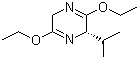 structure of CAS# 134870-62-5, (S)-2,5-Dihydro-3,6-diethoxy-2-isopropylpyrazine