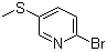2-Bromo-5-methylthiopyridine molecular structure (CAS 134872-23-4)