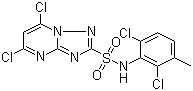 N-(2,6-Dichloro-3-methylphenyl)-5,7-dichloro-1,2,4-triazolo[1,5-a]pyrimidine-2-sulfonamide molecular structure (CAS 134892-32-3)