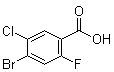 4-Bromo-5-chloro-2-fluorobenzoic acid molecular structure (CAS 1349708-91-3)