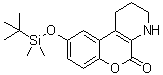 structure of CAS# 1350622-33-1, 9-[[(1,1-Dimethylethyl)dimethylsilyl]oxy]-1,2,3,4-tetrahydro-5H-[1]benzopyrano[3,4-b]pyridin-5-one