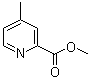 结构式 CAS# 13509-13-2, 4-甲基吡啶-2-羧酸甲酯