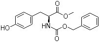 结构式 CAS# 13512-31-7, N-(苄氧羰基)-L-酪氨酸甲酯