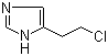 structure of CAS# 13518-55-3, 4-(2-Chloroethyl)imidazole;4-(2-Chloroethyl)-1H-imidazole; 5-(2-Chloroethyl)-1H-imidazole