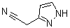 1H-吡唑-3-乙腈分子结构 (CAS 135237-01-3)