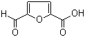 structure of CAS# 13529-17-4, 5-Formyl-2-furancarboxylic acid;5-Formylfuran-2-carboxylic acid; 5-Formyl-2-furoic acid