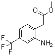 2-Amino-4-(trifluoromethyl)benzeneacetic acid methyl ester molecular structure (CAS 13544-08-6)