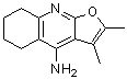 5,6,7,8-Tetrahydro-2,3-dimethylfuro[2,3-b]quinolin-4-amine molecular structure (CAS 135465-70-2)