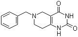 structure of CAS# 135481-57-1, 5,6,7,8-Tetrahydro-6-(phenylmethyl)pyrido[4,3-d]pyrimidine-2,4(1H,3H)-dione;NSC 525977