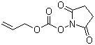 结构式 CAS# 135544-68-2, 烯丙基琥珀酰亚胺基碳酸酯