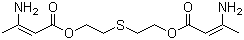 3-Amino-2-butenoic acid 1,1'-(thiodi-2,1-ethanediyl) ester molecular structure (CAS 13560-49-1)