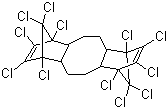 structure of CAS# 13560-89-9, Escapeflam DK-15;1,6,7,8,9,14,15,16,17,17,18,18-Dodecachloropentacyclo[12.2.1.16,9.02,13.05,10]octadeca-7,15-diene