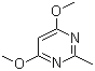 structure of CAS# 13566-48-8, 4,6-Dimethoxy-2-methylpyrimidine