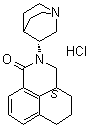 [R-(R*,S*)]-2-(1-Azabicyclo[2.2.2]oct-3-yl)-2,3,3a,4,5,6-hexahydro-1H-benz[de]isoquinolin-1-one monohydrochloride molecular structure (CAS 135729-76-9)