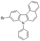 9-bromo-7-phenyl-7H-benzo[c]carbazole molecular structure (CAS 1357572-67-8)