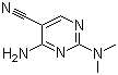 4-Amino-2-(dimethylamino)-5-pyrimidinecarbonitrile molecular structure (CAS 13593-31-2)