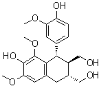 结构式 CAS# 136082-41-2, (+)-8-甲氧基异落叶松脂素