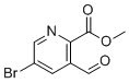 Methyl 5-bromo-3-formylpicolinate molecular structure (CAS 1360918-70-2)