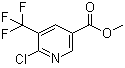 structure of CAS# 1360952-35-7, 6-Chloro-5-(trifluoromethyl)-3-pyridinecarboxylic acid methyl ester
