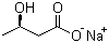 structure of CAS# 13613-65-5, (R)-(-)-3-Hydroxybutyric acid sodium salt