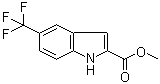 结构式 CAS# 1362860-89-6, 5-三氟甲基-1H-吲哚-2-羧酸甲酯