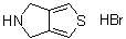 结构式 CAS# 1363166-04-4, 5,6-二氢-4H-噻吩并[3,4-c]吡咯氢溴酸盐