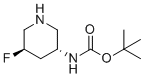 tert-Butyl ((3R,5R)-5-fluoropiperidin-3-yl)carbamate molecular structure (CAS 1363378-07-7)