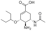 structure of CAS# 1364932-19-3, Oseltamivir EP Impurity A;4-N-Desacetyl-5-N-acetyl Oseltamivir Acid
