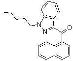 structure of CAS# 1364933-55-0, 1-Naphthalenyl(1-pentyl-1H-indazol-3-yl)methanone