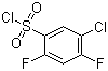结构式 CAS# 13656-57-0, 5-氯-2,4-二氟苯磺酰氯