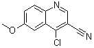 4-Chloro-6-(methyloxy)-3-quinolinecarbonitrile molecular structure (CAS 13669-62-0)