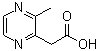 结构式 CAS# 1368387-18-1, 3-甲基-2-吡嗪乙酸