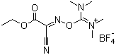 O-((Ethoxycarbonyl)cyanomethyleneamino)-N,N,N',N'-tetramethyluronium tetrafluoroborate molecular structure (CAS 136849-72-4)