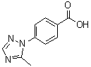 结构式 CAS# 1368819-46-8, 4-(5-甲基-1H-1,2,4-三唑-1-基)苯甲酸